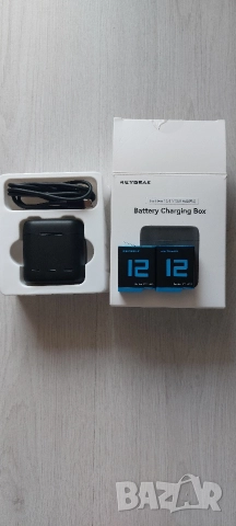 Нов комплект зарядна станция REYGEAK с 2 батерии за GoPro Hero 9/10/11/12