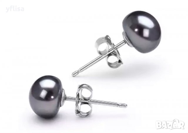 Обици с  култивирана перла и сребро, снимка 3 - Други - 28421863