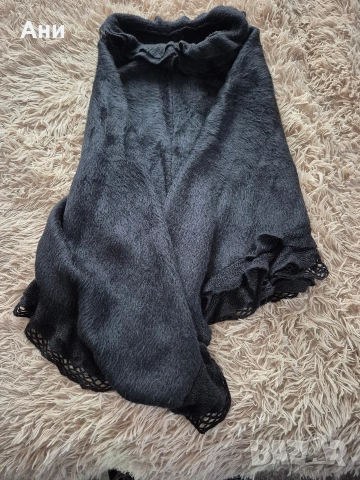 Топло и меко пончо, снимка 4 - Блузи с дълъг ръкав и пуловери - 53569487