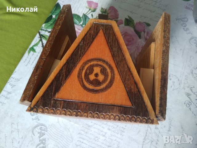 Дървена кутия за цигари, снимка 2 - Колекции - 43058215