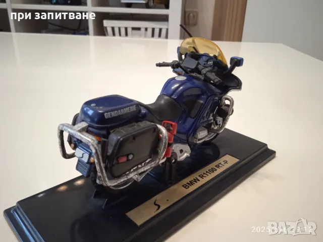 Мотор 1/18, BMW R 1100- RT-P, Maisto и Мотор POLISTIL 1/15 BMW R 75/5 POLICE, винтидж, снимка 4 - Колекции - 50180152