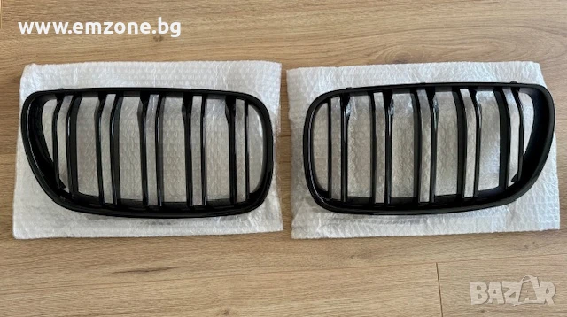 Решетки Бъбреци за БМВ BMW X3 E83 2007-2010 Черен Гланц Двойни, снимка 5 - Аксесоари и консумативи - 50559367