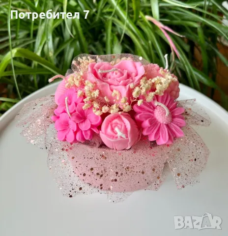 Букет от ароматни соеви свещи , снимка 11 - Декорация за дома - 48802825