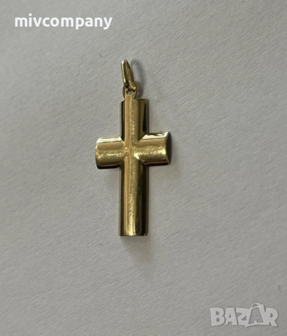 Златна висулка(кръст) 1.34гр., снимка 2 - Колиета, медальони, синджири - 53538730
