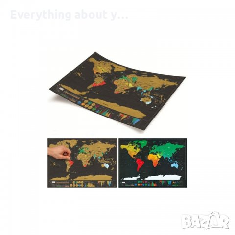 Стреч карта на света Делукс издание, снимка 8 - Други ценни предмети - 32384817