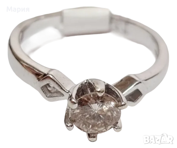 ЗЛАТЕН ПРЪСТЕН С ДИАМАНТ 