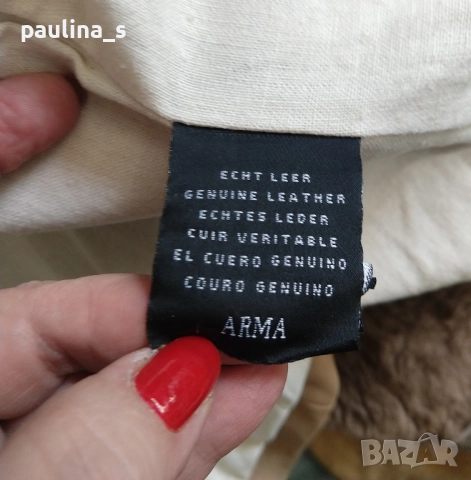 XXS / S - "Crazy - outfits" Germany / "Arma" Leather / Естествена кожа и набук яке , снимка 17 - Якета - 49674733