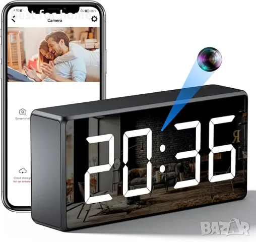 4K Wifi шпионска скрита в камера с TUYA ос GHYREX MC08