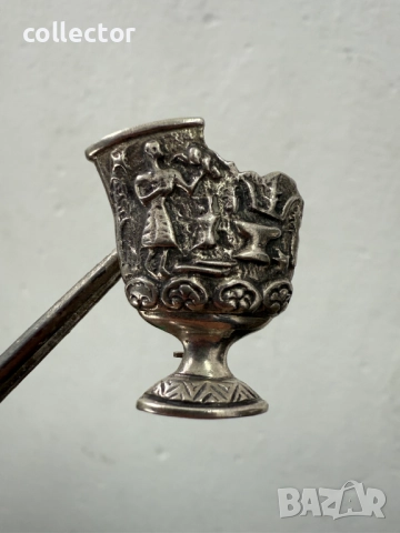 Сребърен медальон / висулка на древногръцка амфора. №7499, снимка 2 - Колиета, медальони, синджири - 52066140