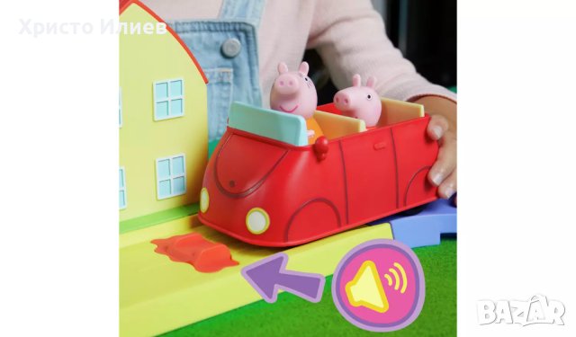 Пепа Пиг PEPPA PIG На разходка в града на Пепа Писта с кола Оригинален, снимка 6 - Коли, камиони, мотори, писти - 43481863