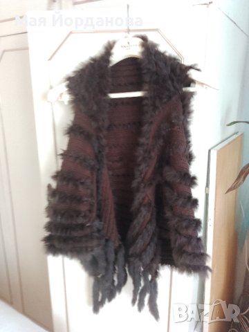  Елек естествена кожа