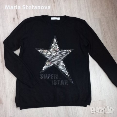 Черна блуза тънко плетиво 