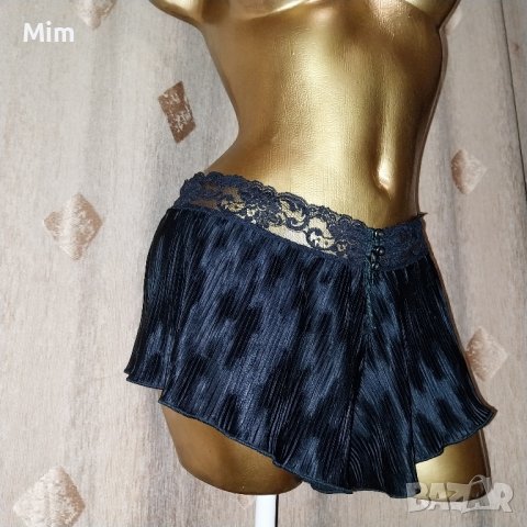 М/LЧерни изрязани боксерки солей в талията с дантела , снимка 2 - Бельо - 43965533