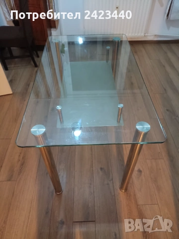 Стъклена трапезна маса , снимка 5 - Маси - 53144550