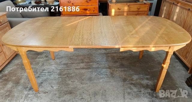 Дъбова разтегателна трапезна маса , снимка 7 - Маси - 52012461