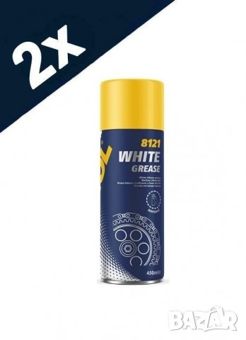 2бр х 450мл. Спрей течна/бяла Грес 