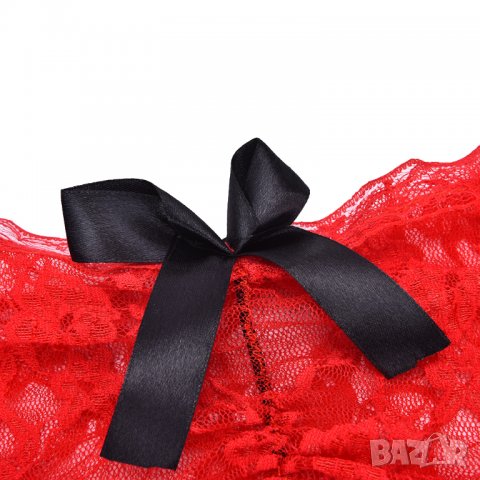 Sexy дамски комплект в червен цвят - Код 1638, снимка 6 - Бельо - 40189105