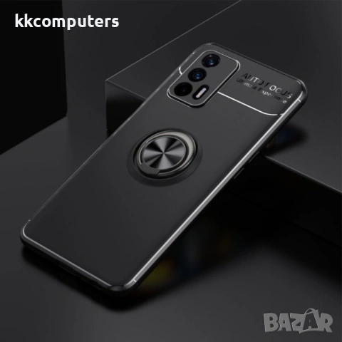 OPPO Realme GT Удароустойчив Metal Ring Калъф и Протектор, снимка 7 - Калъфи, кейсове - 53075296