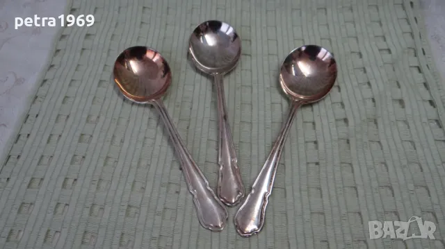 Английски посребрени немалки лъжици