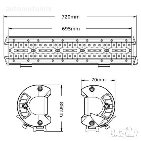 LED BAR,ЛЕД БАР-ТРИРЕДОВ 70СМ, снимка 3 - Аксесоари и консумативи - 34824865