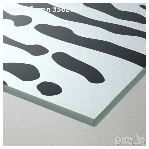 Дизайнерско бюро със стъклен плот и две шкафчета ИКЕА, снимка 3 - Бюра - 50670691