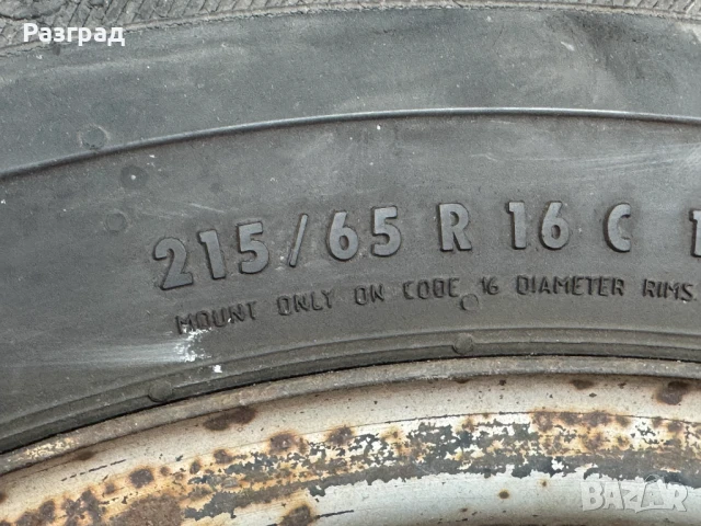 Гума с джанта за форд транзит  215-65-16  С, снимка 4 - Гуми и джанти - 51149067