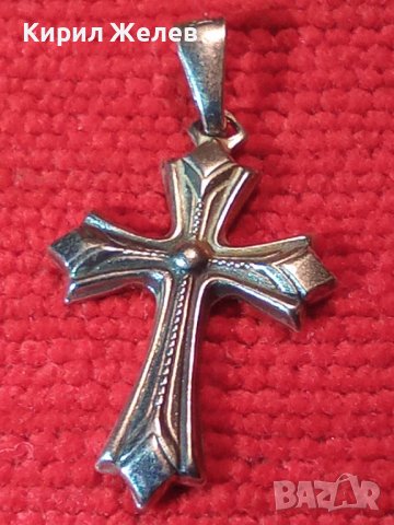 СТИЛНО ОРНАМЕНТИРАНО СРЕБЪРНО НАГРЪДНО КРЪСТЧЕ СРЕБРО 925 КРЪСТ МАЙСТОРСКА ИЗРАБОТКА 39930