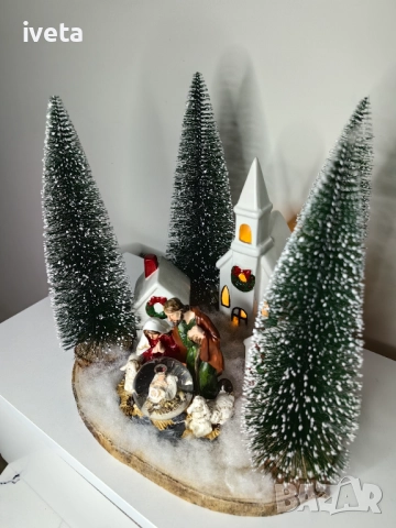 Коледна сцена на Рождество Христово, снимка 4 - Декорация за дома - 52674855