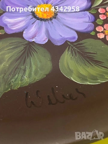 Winterling 1945-1950 г. Чиния за стена., снимка 2 - Антикварни и старинни предмети - 52871825