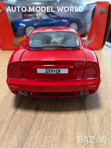 Метална колекционерска количка BBURAGO MASERATI 3200GT 1:18 НОВА, снимка 4 - Колекции - 51660172