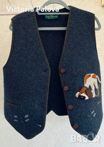 Елегантен vintage елек GIESSWEIN - австрийски лукс, снимка 2 - Елеци - 52429223