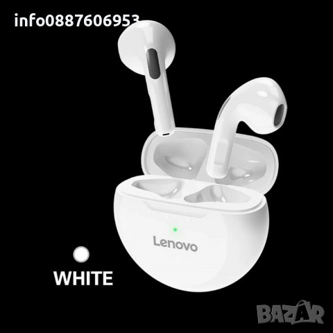 Lenovo безжични Bluetooth слушалки + гаранция, снимка 10 - Слушалки, hands-free - 37340571