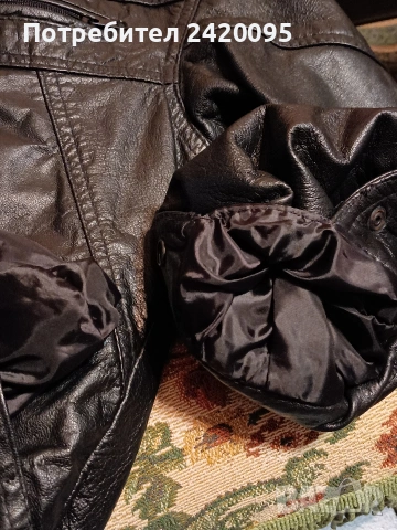 кожено яке-100лв, снимка 11 - Якета - 50511413
