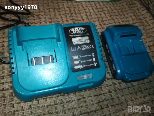зарядно и батерия за винтоверт или друго 2110251321, снимка 3 - Винтоверти - 52130103