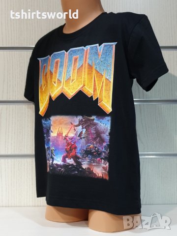 Нова детска тениска в с дигитален печат на видеоиграта DOOM Eternal, снимка 10 - Детски тениски и потници - 36966876