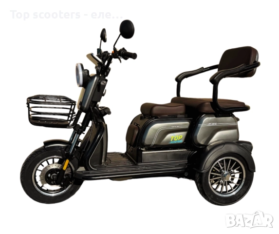 Електрическа триколка със задно задвижване X3 - 48V 800W, снимка 2 - Мотоциклети и мототехника - 52853920