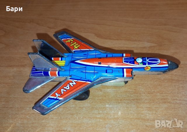 Стара японска играчка самолет F-14 Navy, снимка 3 - Колекции - 43472857