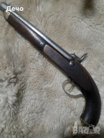 Османски, Балкански Капсулен пищов Работещ механизъм Бронзова Лъвска глава на дръжката, снимка 6 - Антикварни и старинни предмети - 50480609