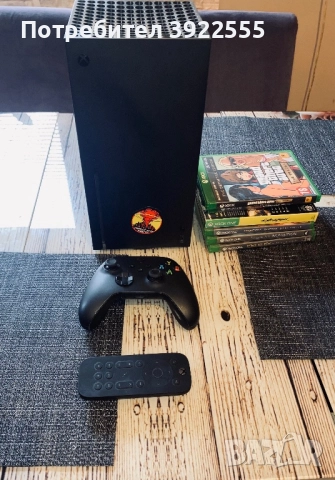 Xbox Series X 1TB + игри – Отлично състояние + оригинална кутия