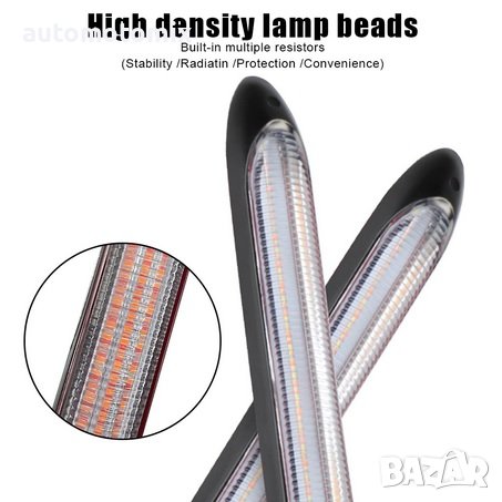 ДНЕВНИ СВЕТЛИНИ С МИГАЧ ,DRL СВЕТЛИНИ, 23.5СМ - 63520, снимка 4 - Аксесоари и консумативи - 39427655