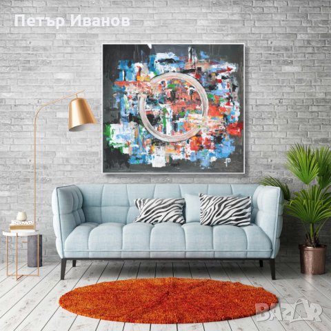 Абстрактни авторски картини ръчно рисувани , снимка 2 - Картини - 31589457