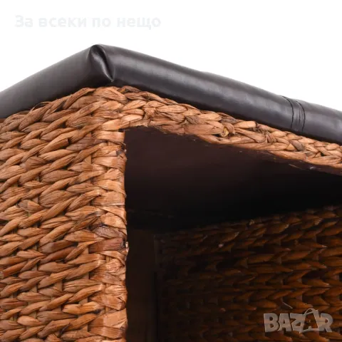 Пейка с 2 кошници, морска трева, 71x40x42 см, кафява Код P551, снимка 5 - Други - 50294585