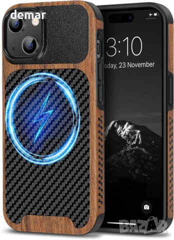 Магнитен калъф за телефон TENDLIN за iPhone 15 Plus