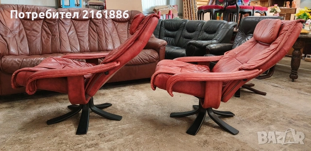 4008 Relax кресло от естествена кожа , снимка 4 - Дивани и мека мебел - 53596238