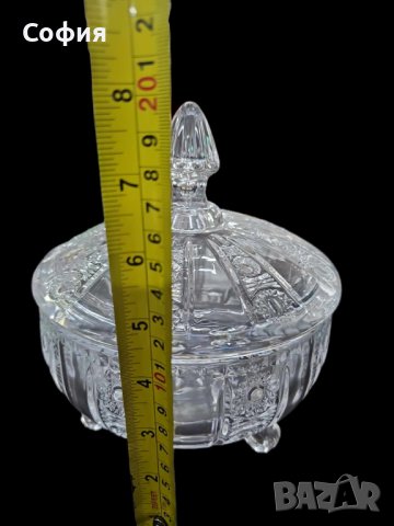 Стъклена купичка с капаче, снимка 7 - Аксесоари за кухня - 43006100