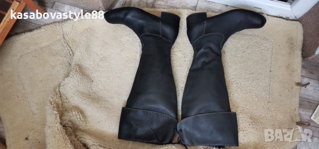 Високи Ботуши Естествена кожа 39н., снимка 10 - Дамски ботуши - 43316448