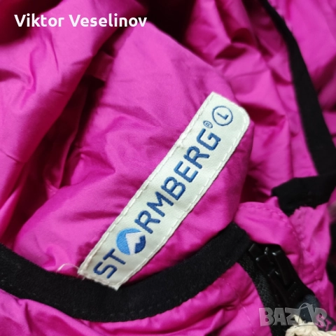 НОВО Stormberg Дамско Яке с Качулка Размер L Розово с Цип, снимка 3 - Якета - 52337208