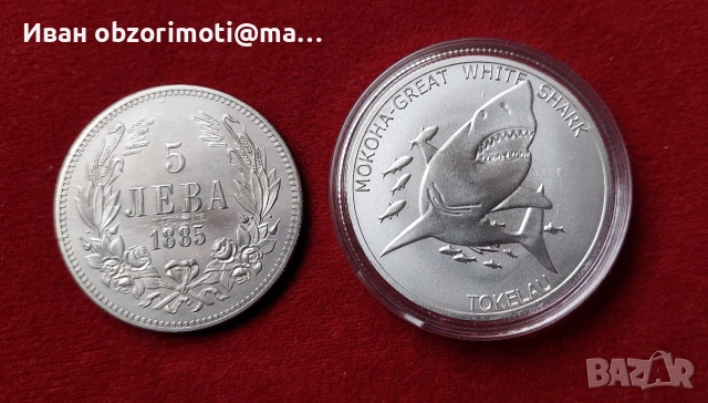 две монети за 30 лв.