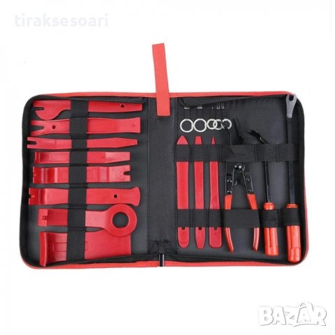 19 Части Инструменти За Сваляне Демонтиране на Кори Щипки Тапицерия, снимка 2 - Аксесоари и консумативи - 43878272