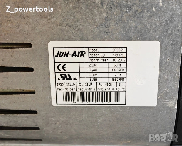JUN-AIR OF302-4BD Безмаслен Компресор с Изсушител, снимка 6 - Стоматология - 52814225